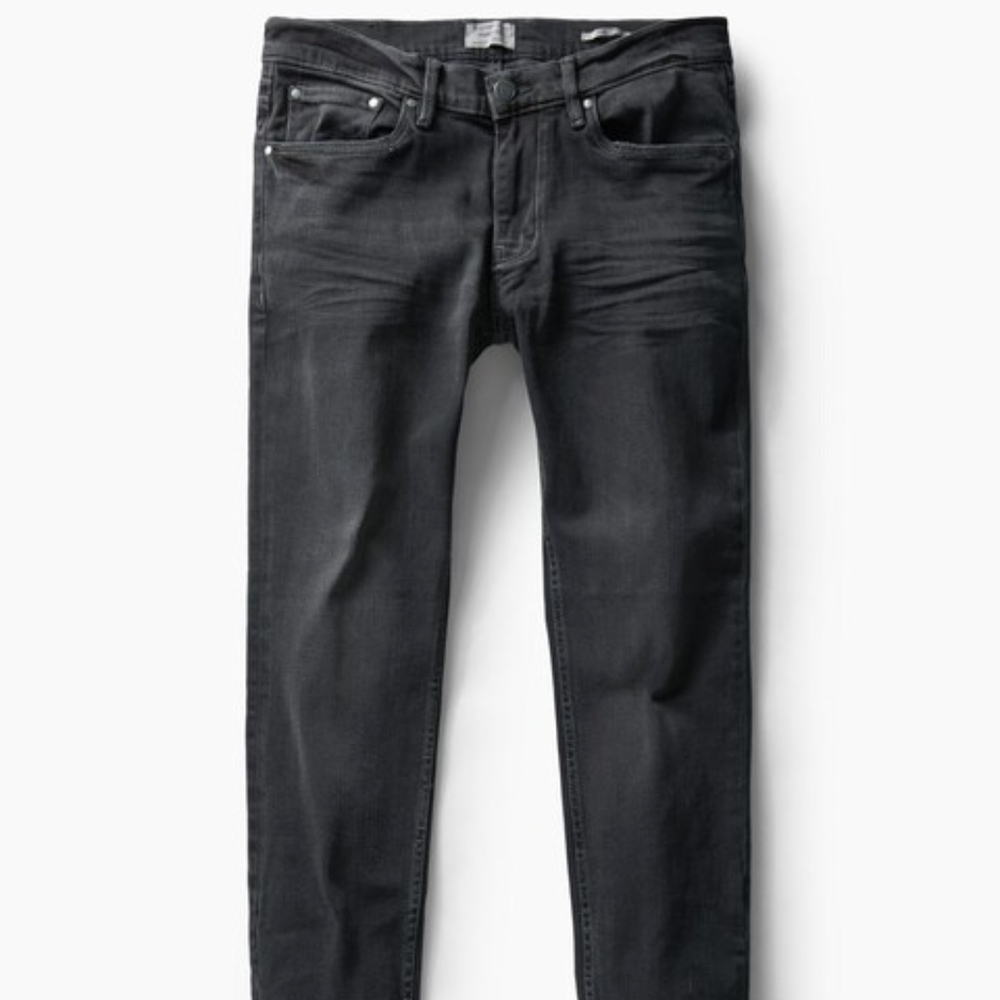 NWT MANGO SKINNY 'JUDE' JEANS DARK GREY WASH